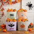 Name Embroidered Halloween Candy Basket | Personalized Trick or Treat Bucket