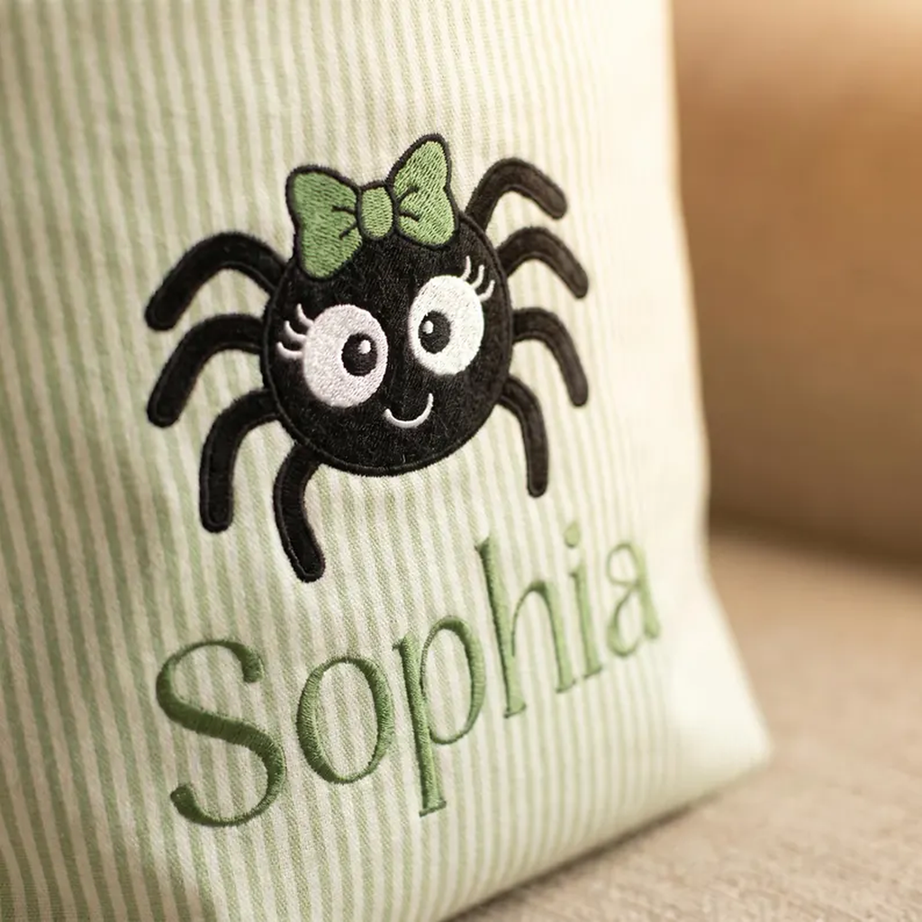 Name Embroidered Halloween Candy Basket | Personalized Trick or Treat Bucket