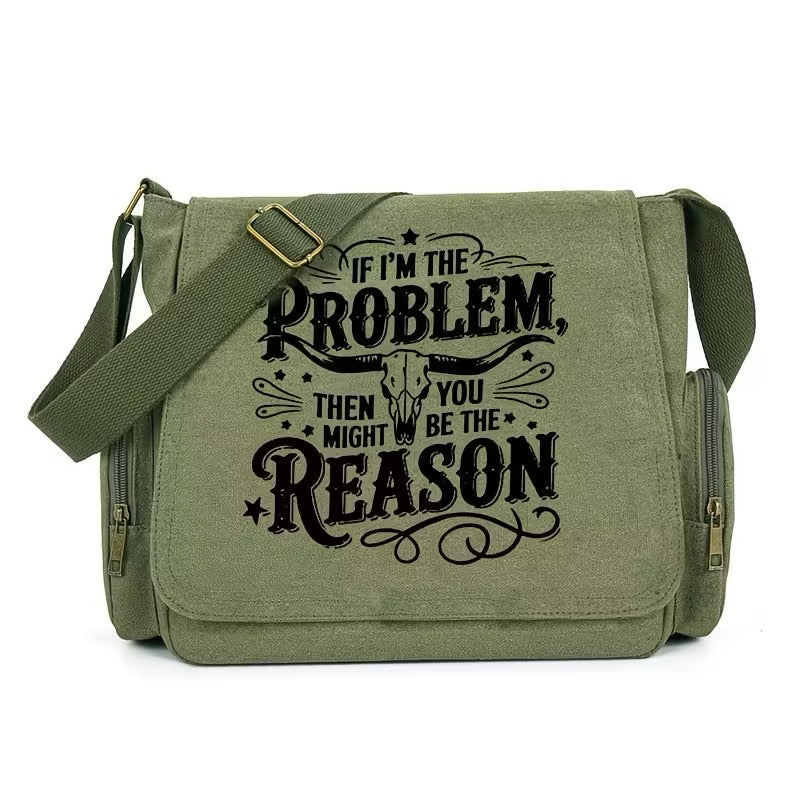 Retro Denim Crossbody Bag – Large Capacity