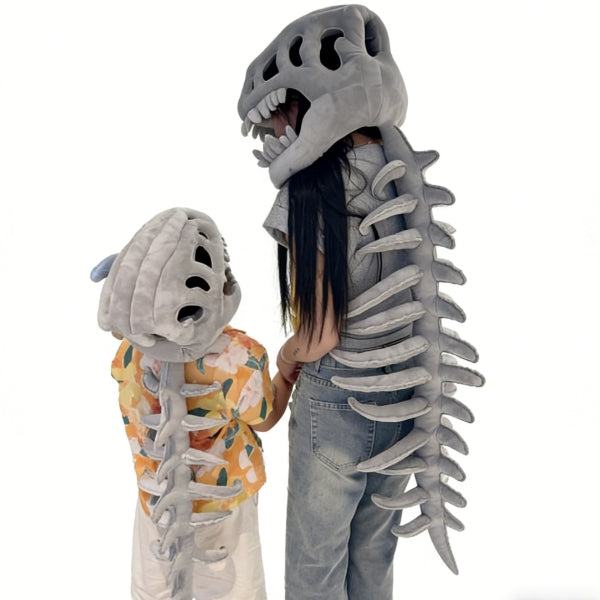 Dinosaur Plush Exoskeleton Costume | Kids & Adult Halloween Outfit-377