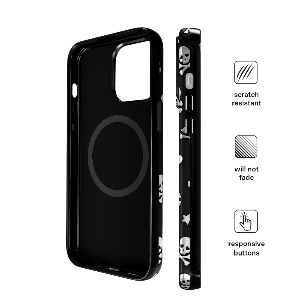 Chrome Skulls iPhone Case