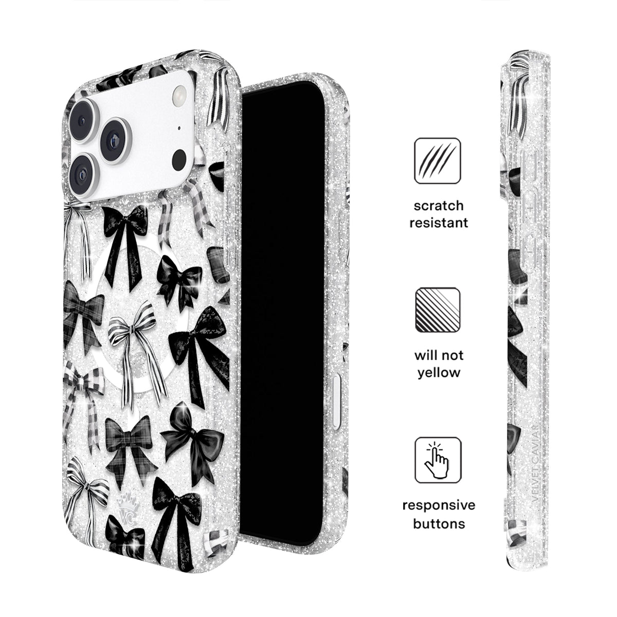 Gothic Bows iPhone Case