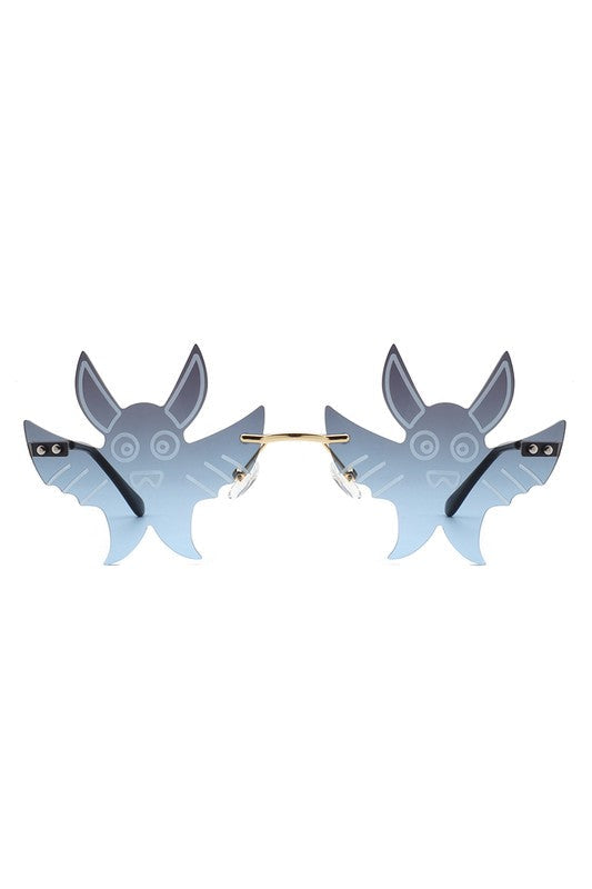 Frameless Party Gremlin Shape Novelty Sunglasses
