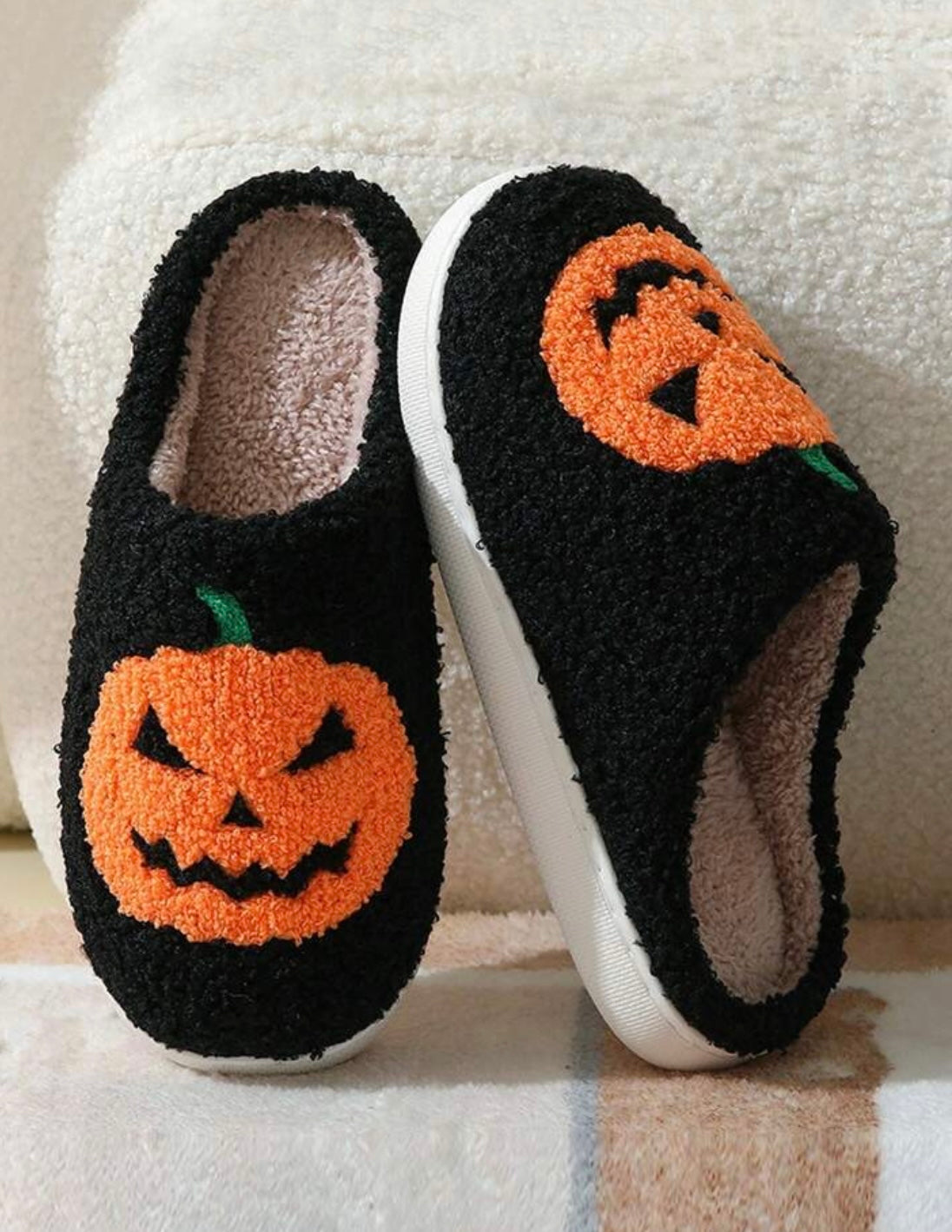 Pumpkin Halloween Slippers