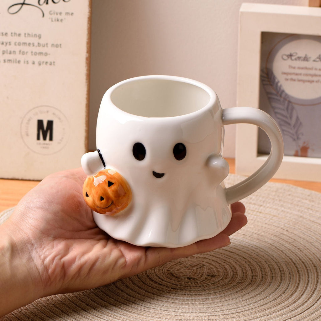 вњЁ вЂњHalloween Pumpkin Ghost Mug вЂ“ Cute Spooky Coffee & Tea Cup (600ml)вЂќ