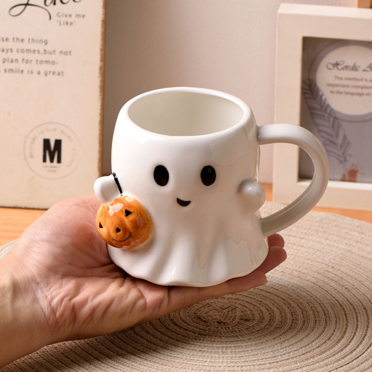вњЁ вЂњHalloween Pumpkin Ghost Mug вЂ“ Cute Spooky Coffee & Tea Cup (600ml)вЂќ