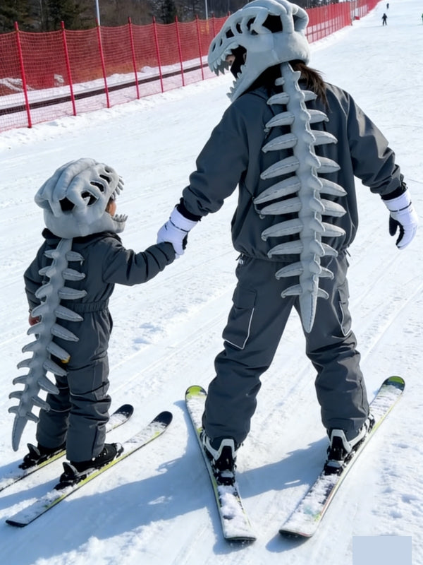 Dinosaur Plush Exoskeleton Costume | Kids & Adult Halloween Outfit-377