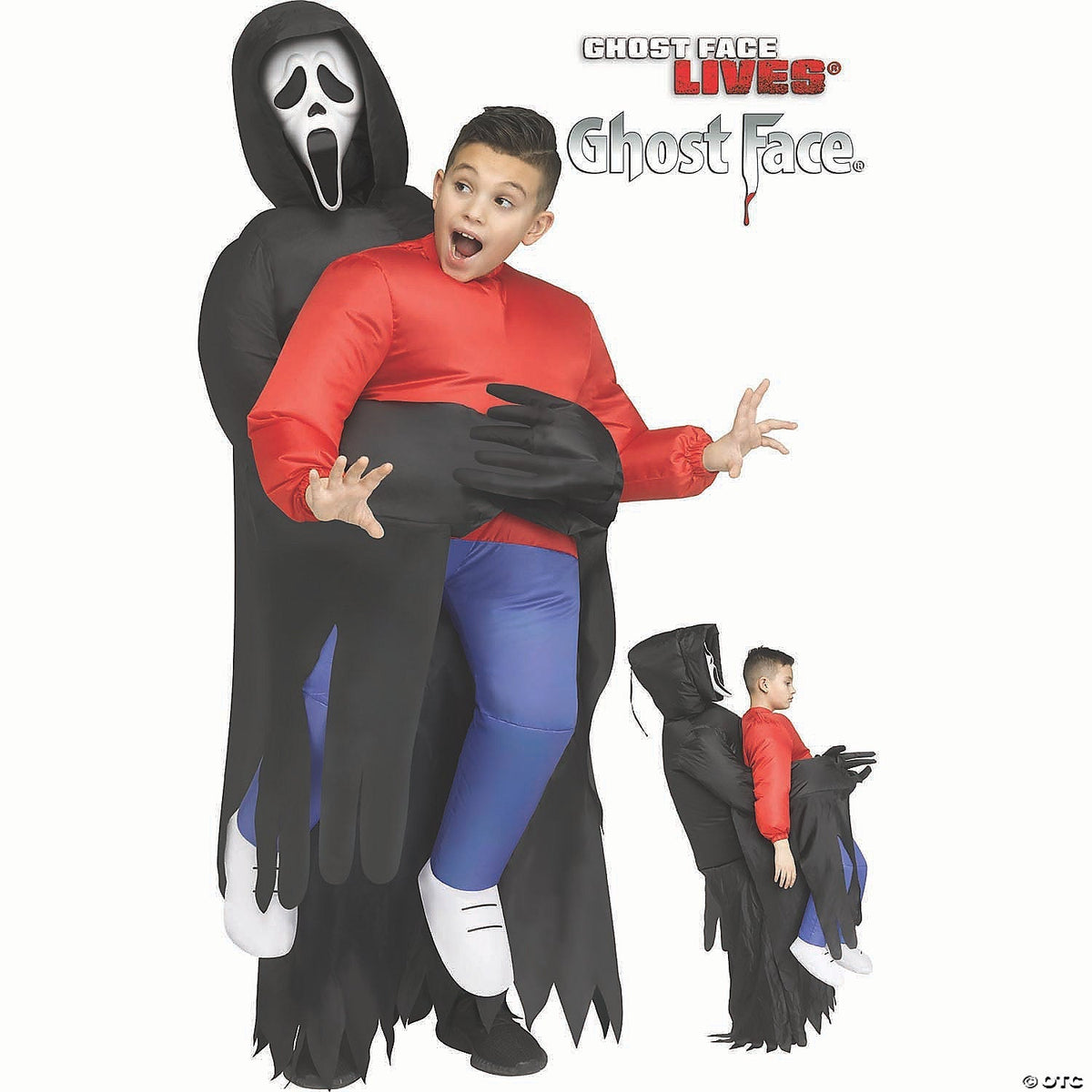 Kids Ghost Faceâ„¢ Inflatable Piggyback Costume - One Size