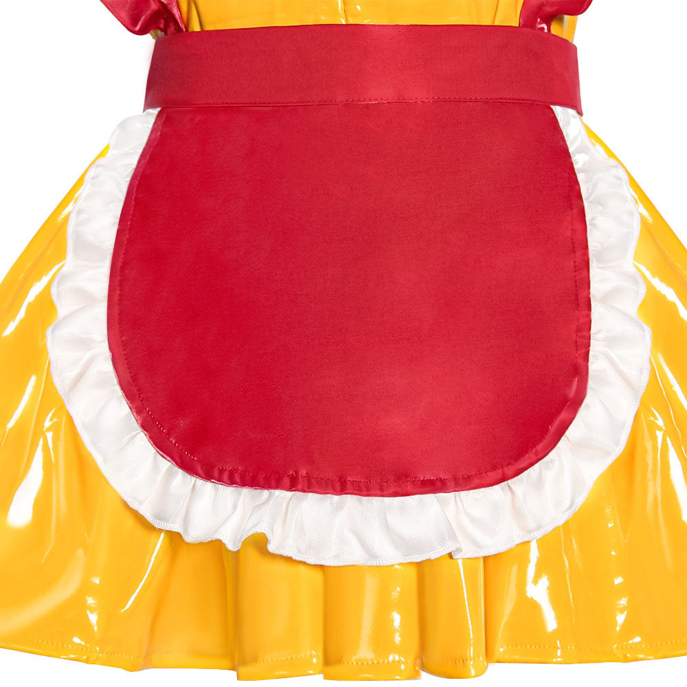 2 Broke Girls Max Fast‑Food Waitress Cosplay Costume Custom‑Made for Halloween Comic‑Con