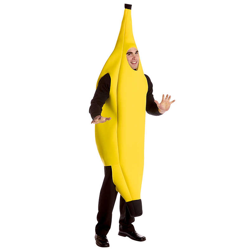 Funny Giant Banana Costume вЂ“ Universal Adult Unisex Cosplay Fruit Suit for Halloween, Performance & Prank