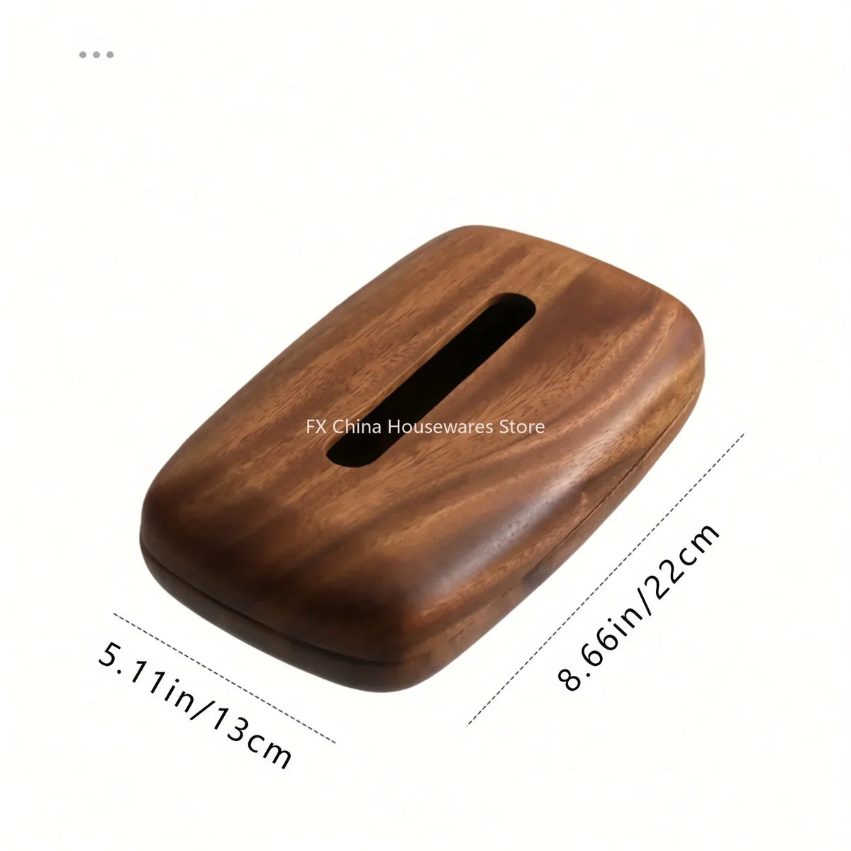 Walnut Wood Tissue Box Cover вЂ“ Rectangular with Removable Lid, Minimalist Home DГ©cor