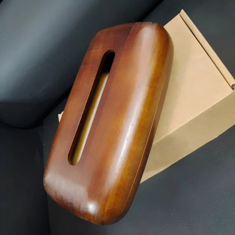 Walnut Wood Tissue Box Cover вЂ“ Rectangular with Removable Lid, Minimalist Home DГ©cor