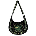 Night Forest Witch Embroidered Shoulder Bag