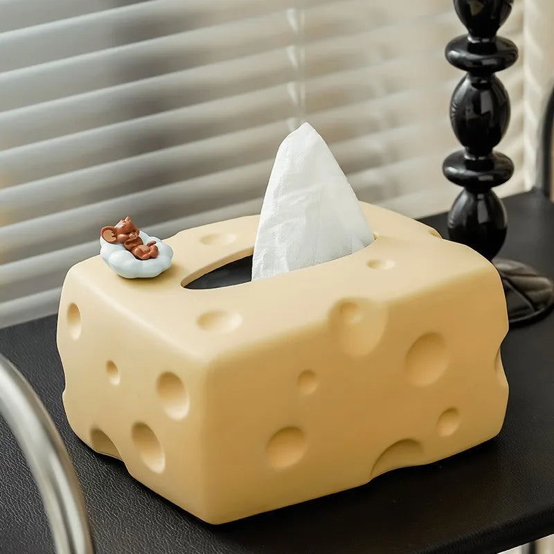 Cheese Ceramic Tissue Box