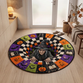 Chaotic Club Creepy Monster 3D Illusion Round Rug