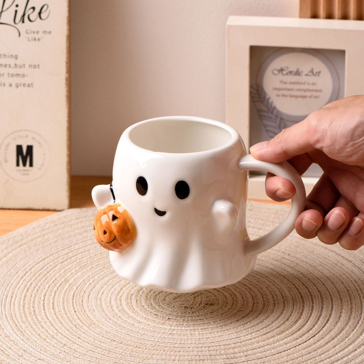 вњЁ вЂњHalloween Pumpkin Ghost Mug вЂ“ Cute Spooky Coffee & Tea Cup (600ml)вЂќ