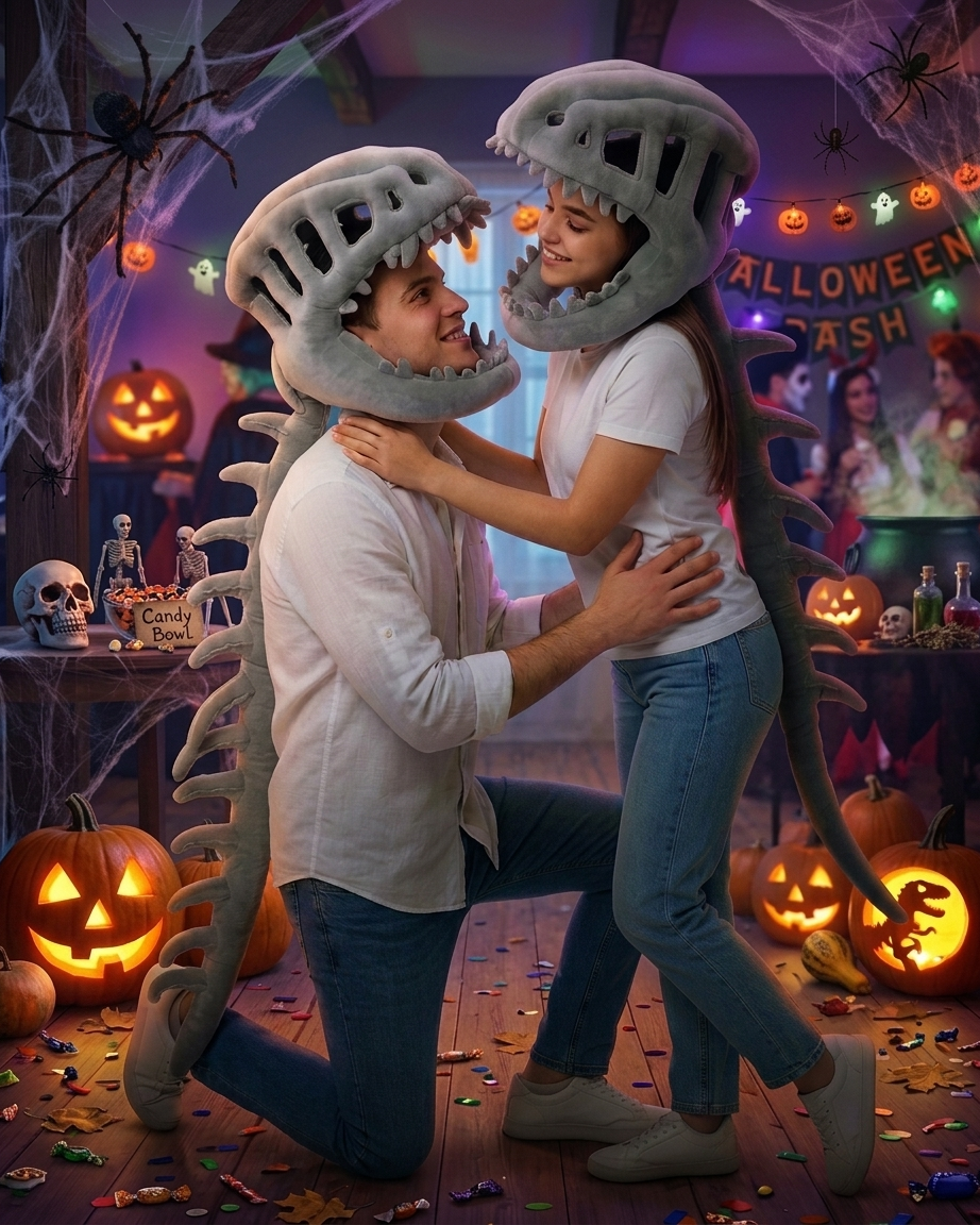 Bone-O-Saurusâ„¢ â€” The Throw-On Dinosaur Costume