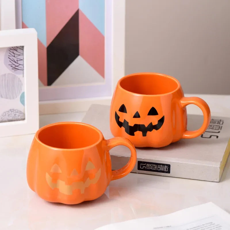Halloween Pumpkin Ceramic Mug 400ml вЂ“ Cute Coffee Cup with Festive Pumpkin Pattern