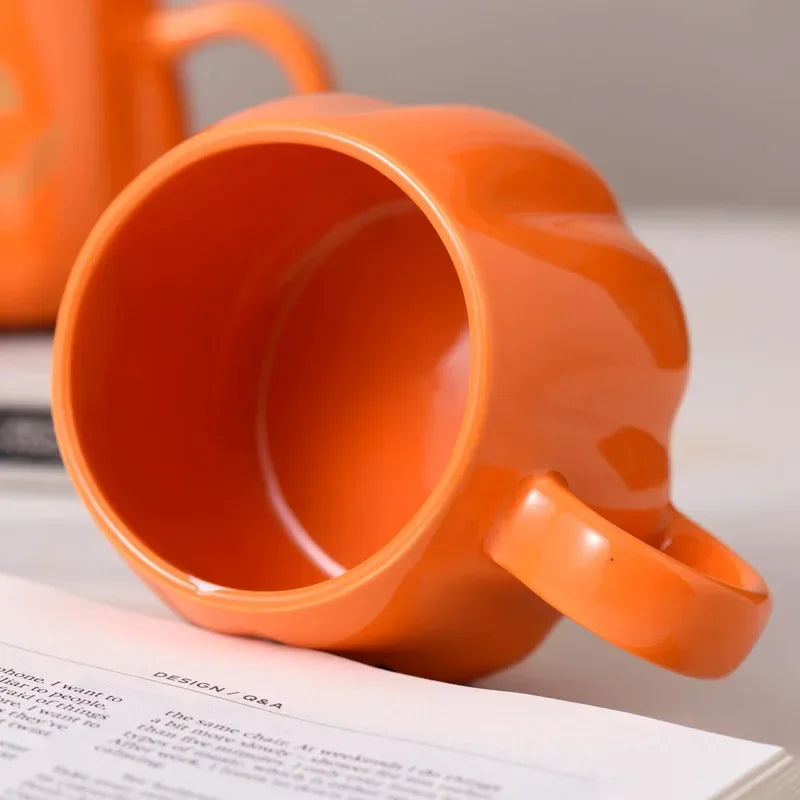 Halloween Pumpkin Ceramic Mug 400ml вЂ“ Cute Coffee Cup with Festive Pumpkin Pattern