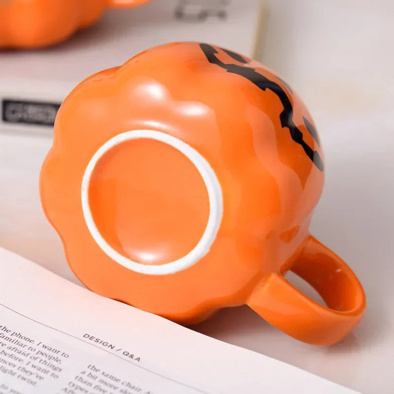 Halloween Pumpkin Ceramic Mug 400ml вЂ“ Cute Coffee Cup with Festive Pumpkin Pattern