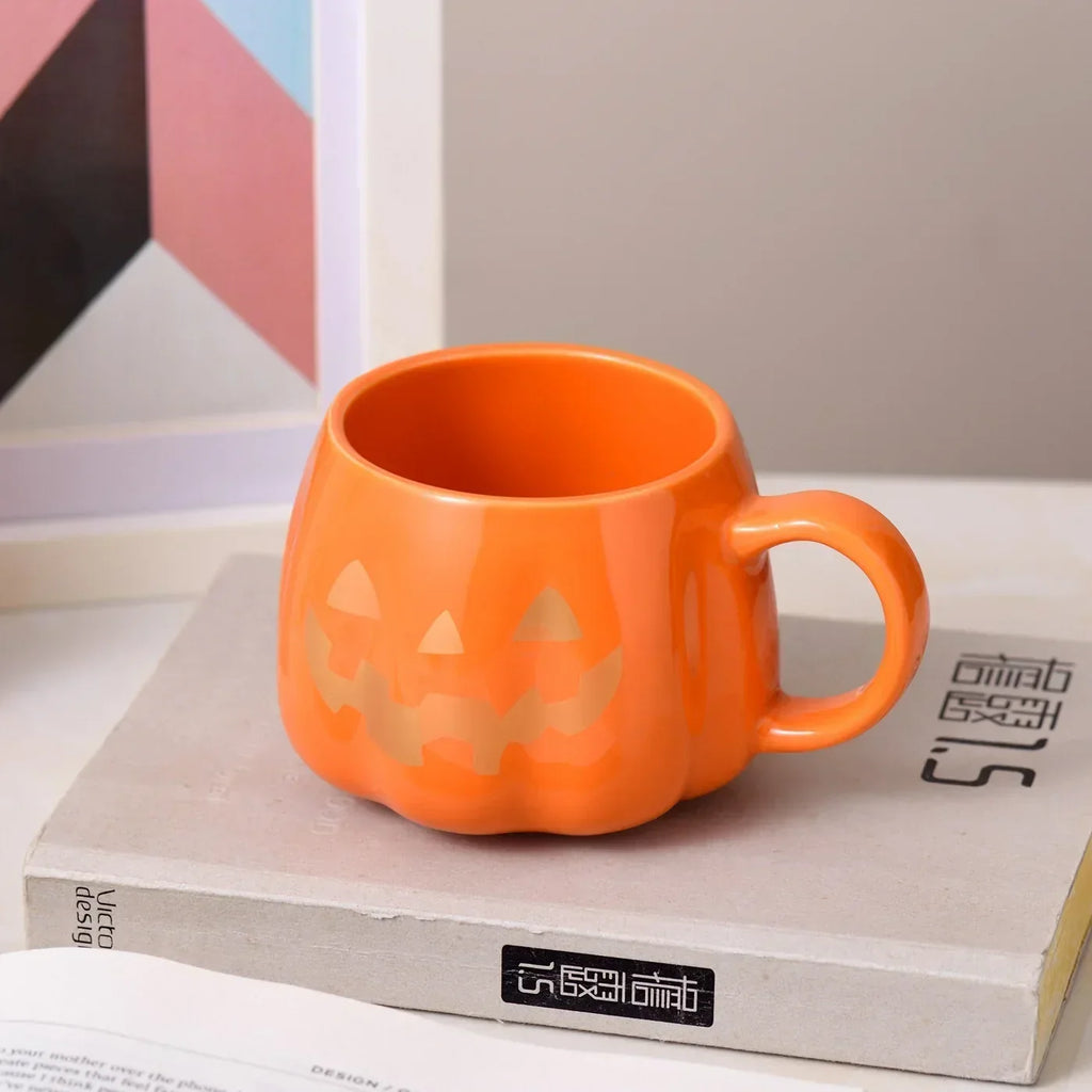 Halloween Pumpkin Ceramic Mug 400ml вЂ“ Cute Coffee Cup with Festive Pumpkin Pattern
