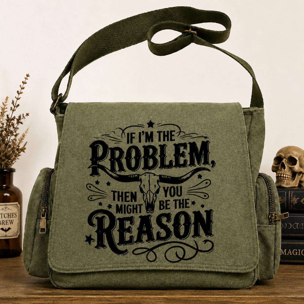 Retro Denim Crossbody Bag – Large Capacity