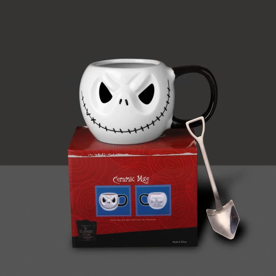 Exclusive Water Cup Skull Jack Ceramic Cup Ghost Mug American Coffee Cup Spoof Halloween Gift