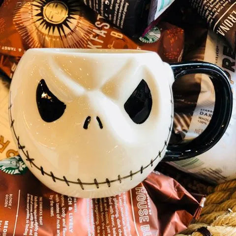 Exclusive Water Cup Skull Jack Ceramic Cup Ghost Mug American Coffee Cup Spoof Halloween Gift