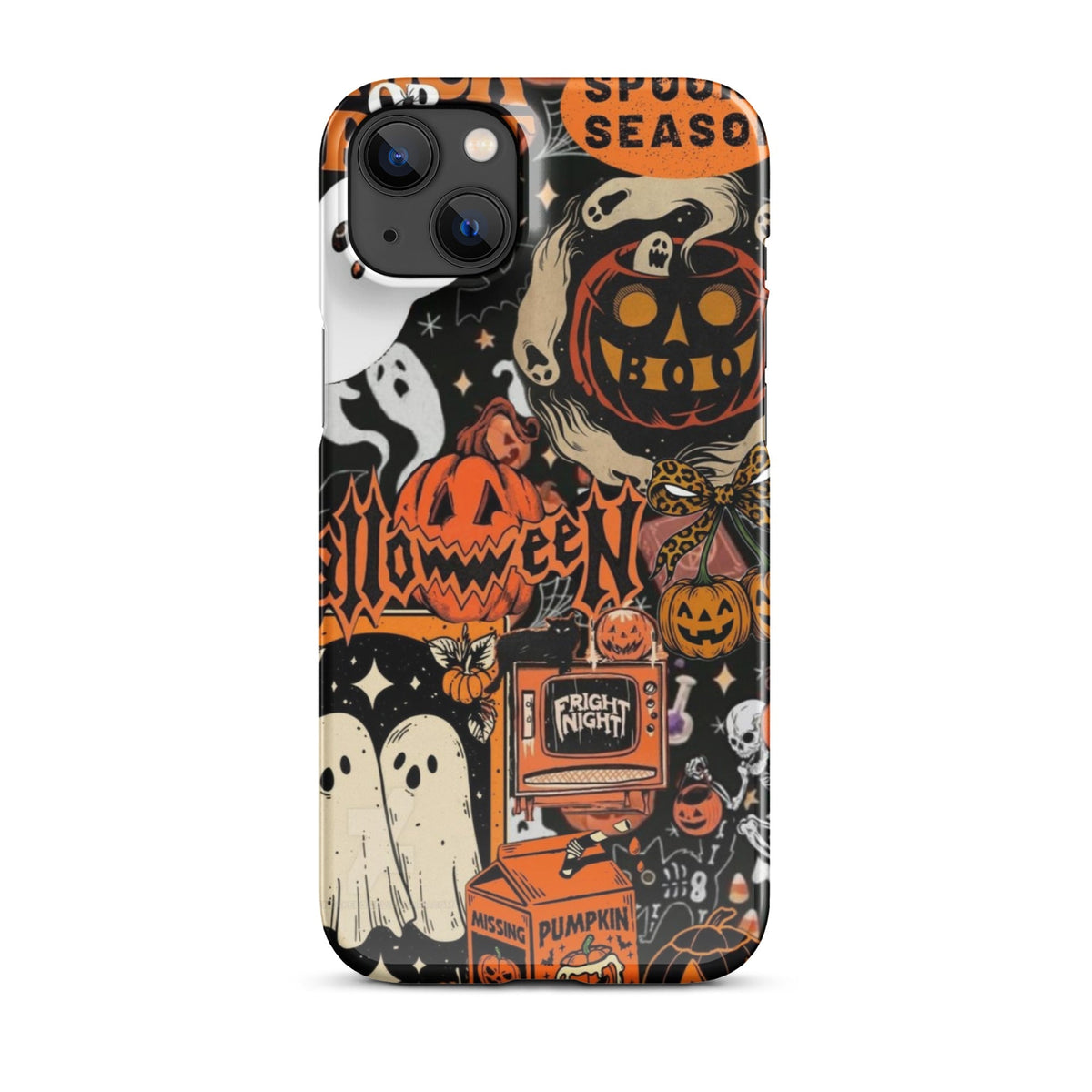 Vintage Halloween Snap Case for iPhoneВ®, Pumpkin & Ghost Collage Phone Case