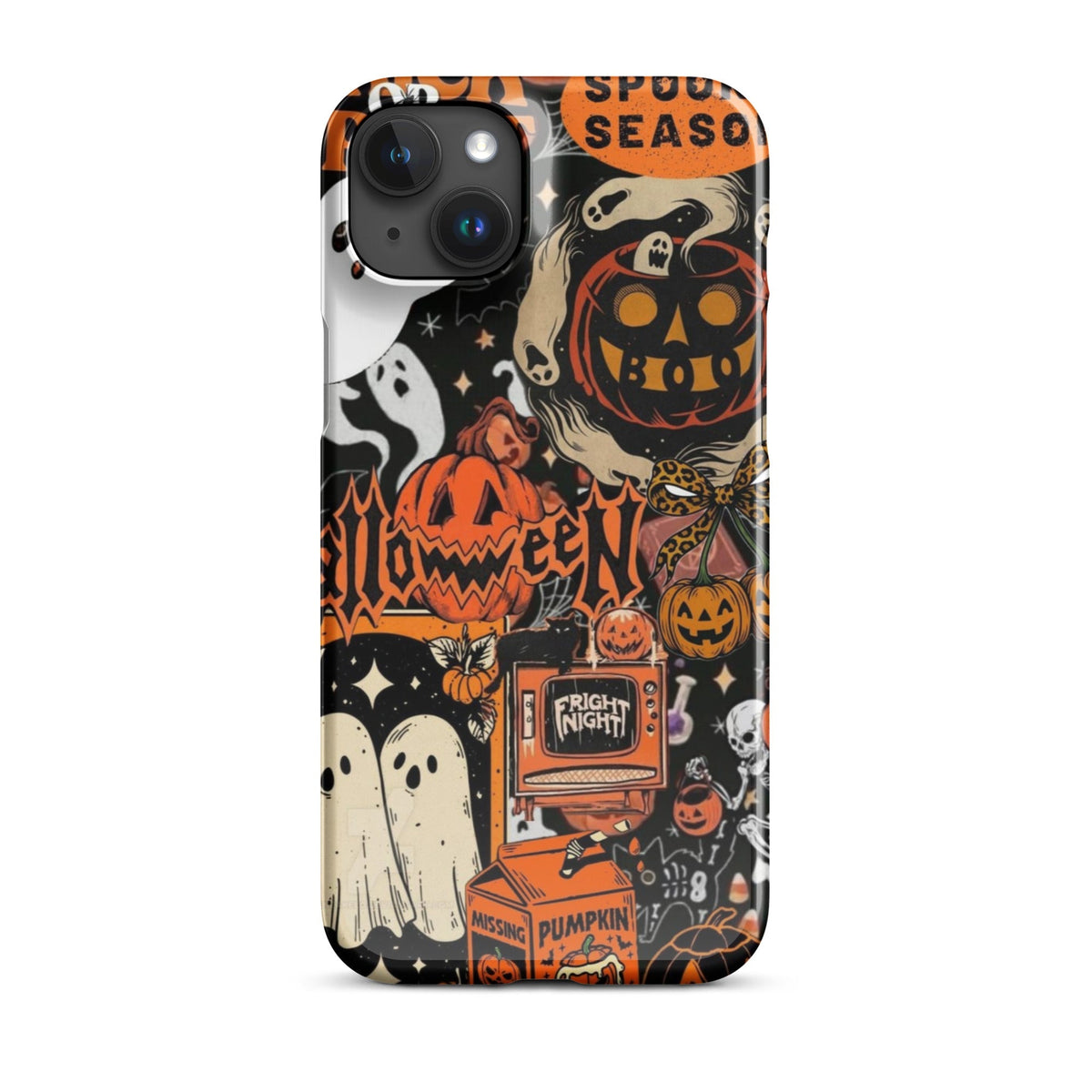 Vintage Halloween Snap Case for iPhoneВ®, Pumpkin & Ghost Collage Phone Case