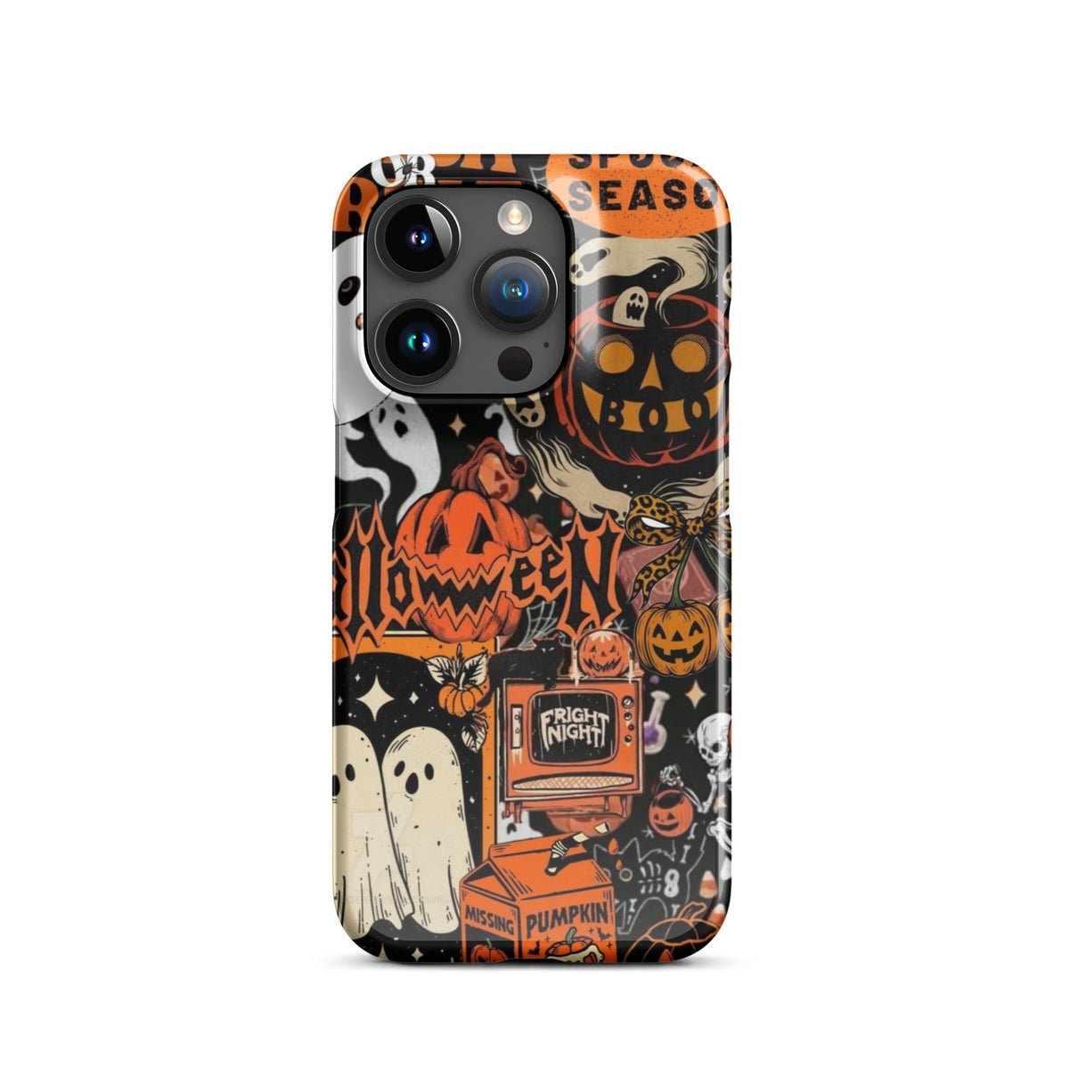Vintage Halloween Snap Case for iPhoneВ®, Pumpkin & Ghost Collage Phone Case