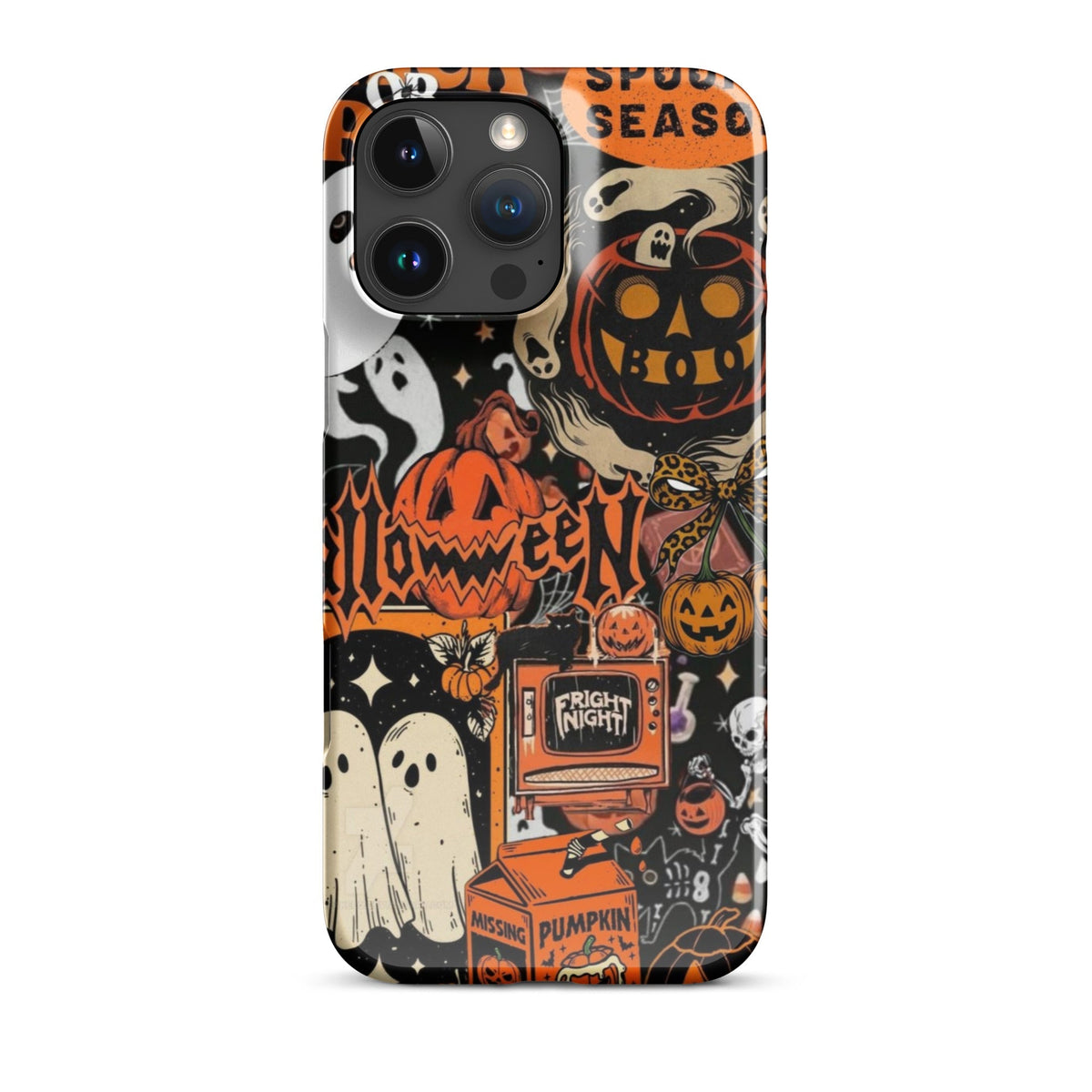 Vintage Halloween Snap Case for iPhoneВ®, Pumpkin & Ghost Collage Phone Case