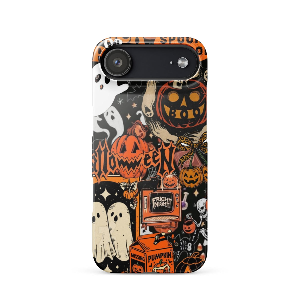Vintage Halloween Snap Case for iPhoneВ®, Pumpkin & Ghost Collage Phone Case