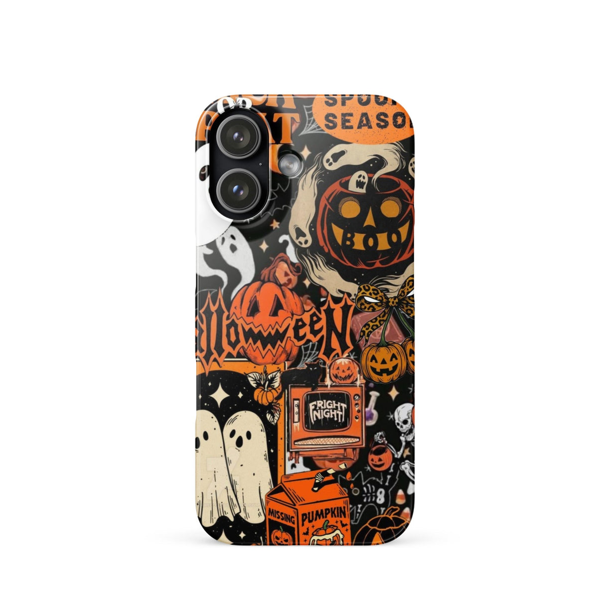 Vintage Halloween Snap Case for iPhoneВ®, Pumpkin & Ghost Collage Phone Case