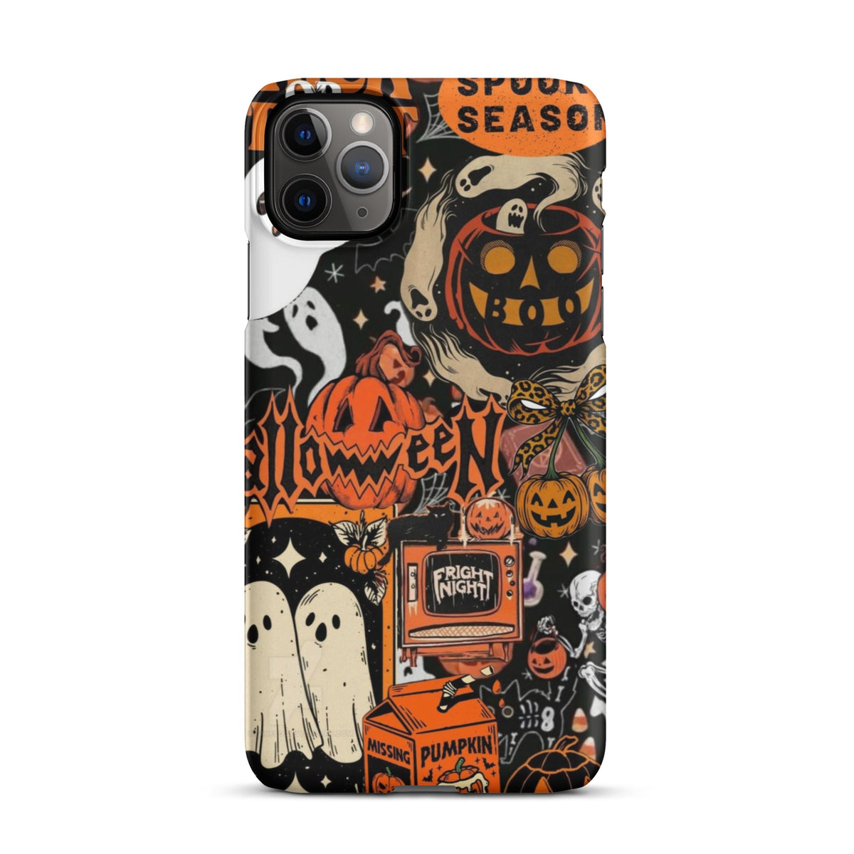Vintage Halloween Snap Case for iPhoneВ®, Pumpkin & Ghost Collage Phone Case