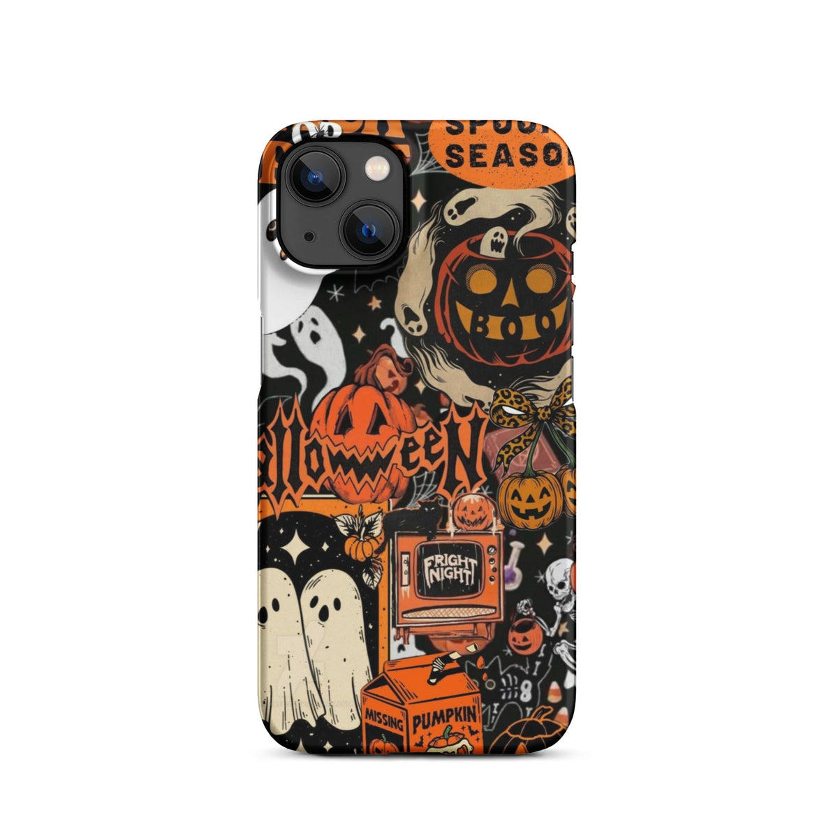 Vintage Halloween Snap Case for iPhoneВ®, Pumpkin & Ghost Collage Phone Case