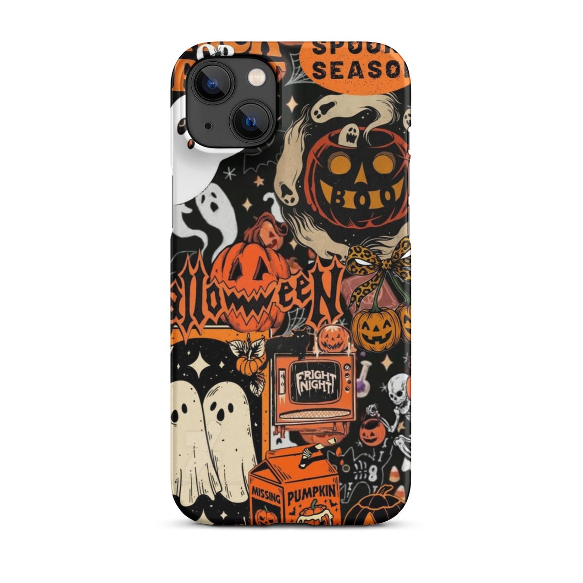 Vintage Halloween Snap Case for iPhoneВ®, Pumpkin & Ghost Collage Phone Case