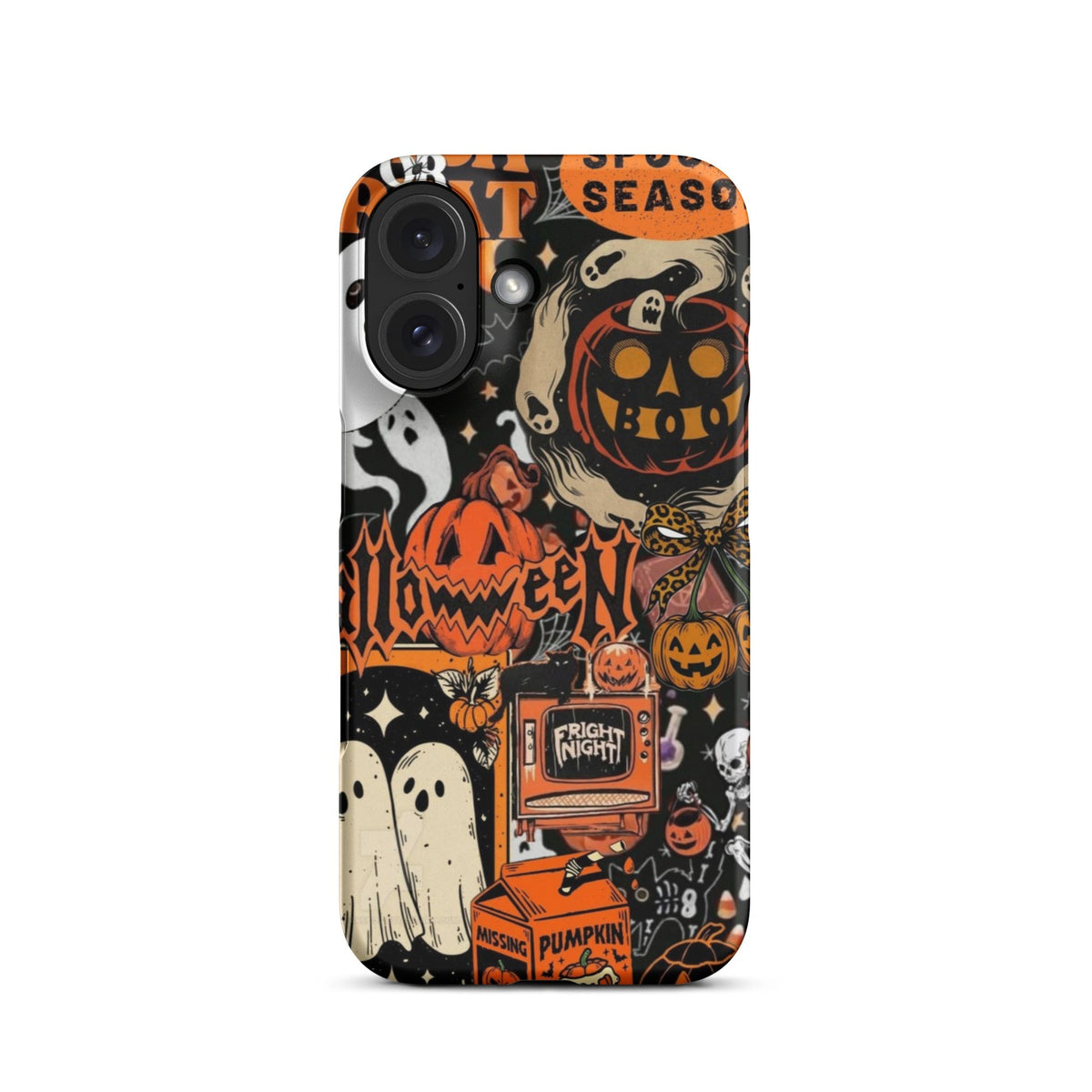 Vintage Halloween Snap Case for iPhoneВ®, Pumpkin & Ghost Collage Phone Case