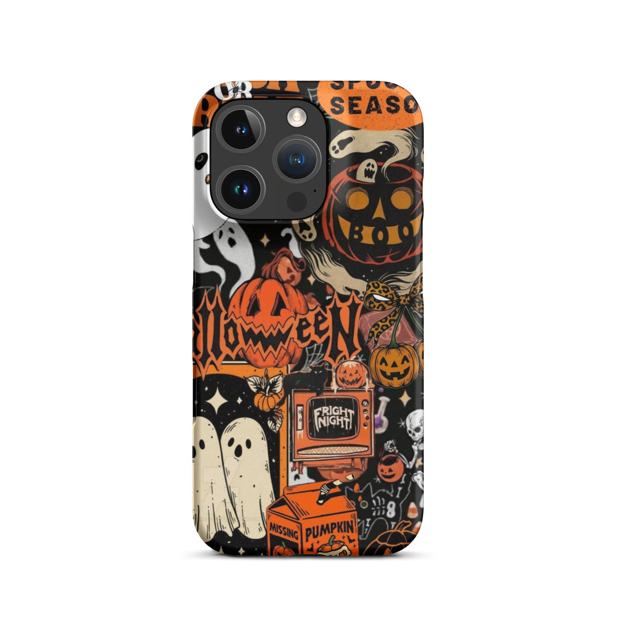 Vintage Halloween Snap Case for iPhoneВ®, Pumpkin & Ghost Collage Phone Case