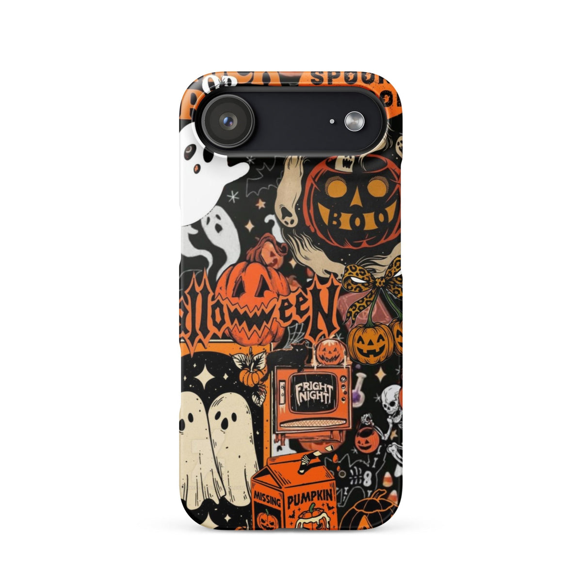 Vintage Halloween Snap Case for iPhoneВ®, Pumpkin & Ghost Collage Phone Case