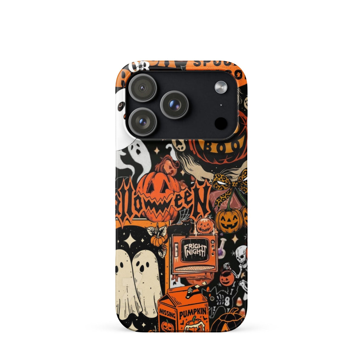 Vintage Halloween Snap Case for iPhoneВ®, Pumpkin & Ghost Collage Phone Case