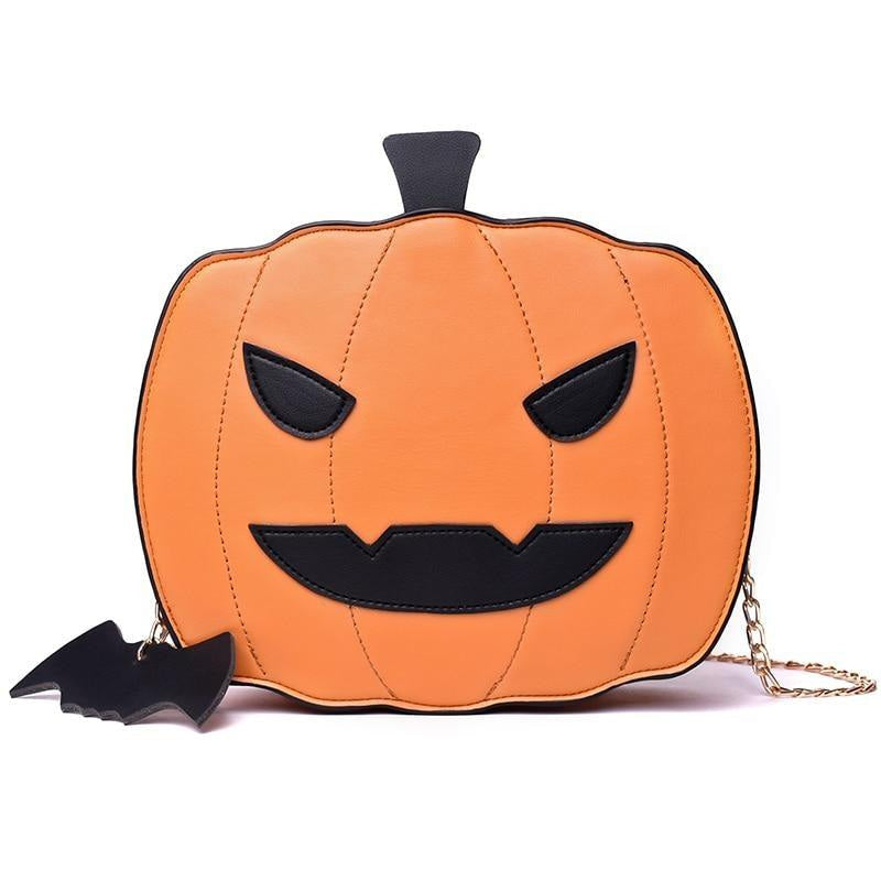 Jack-O-Lantern Pumpkin Crossbody Bag