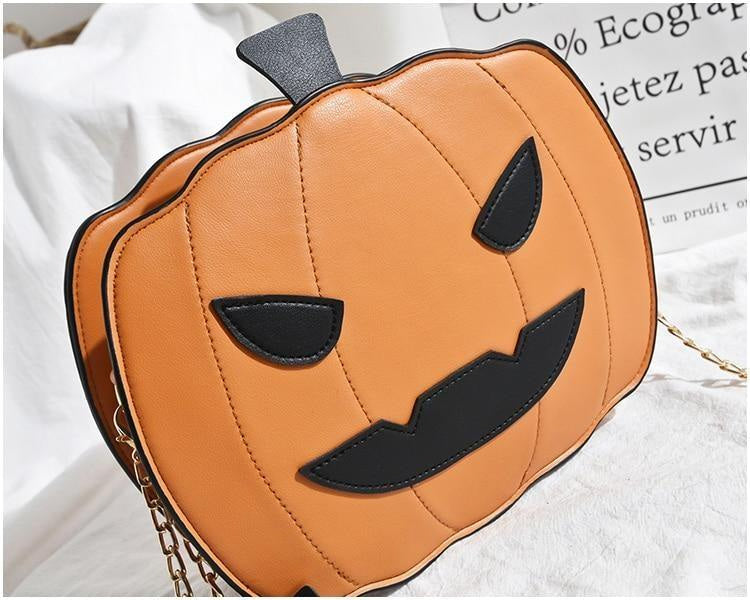 Jack-O-Lantern Pumpkin Crossbody Bag