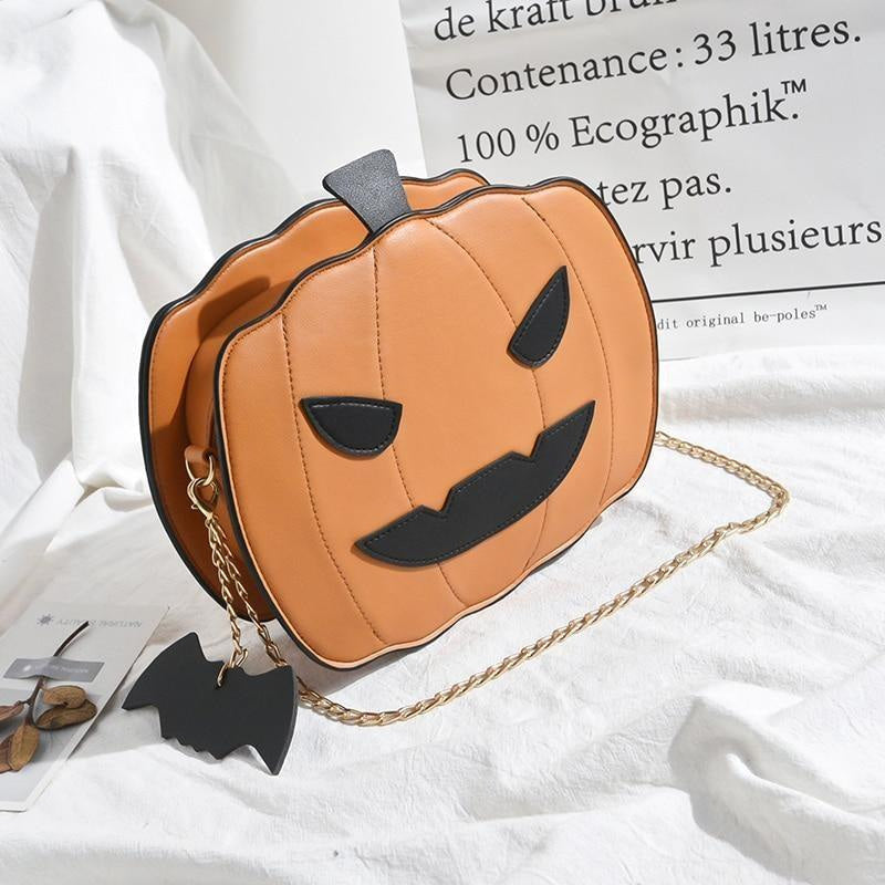 Jack-O-Lantern Pumpkin Crossbody Bag