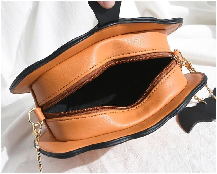 Jack-O-Lantern Pumpkin Crossbody Bag