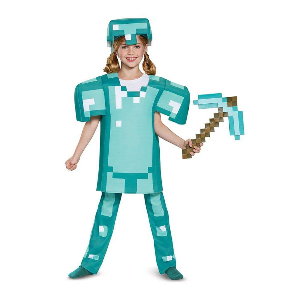 Diamond Deluxe Armor Costume for Kids, Minecraft